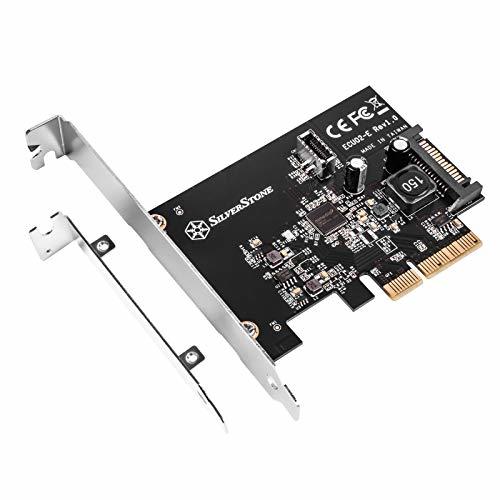 Silver Stone USB 3.2 Gen 2内側20ピンKey-Aコネクタ付きPCI Expressカード 変換・・・