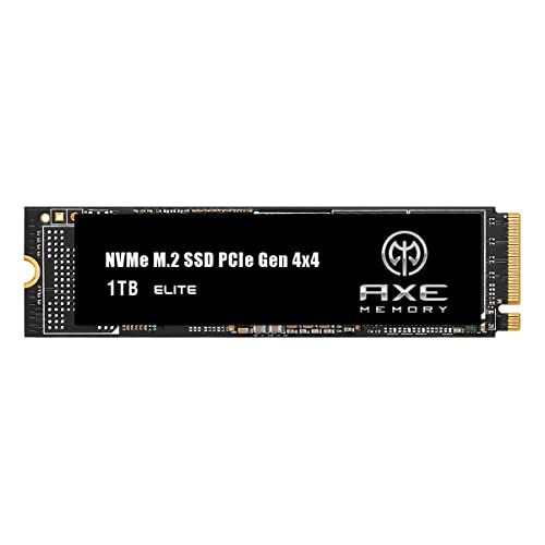 AXE MEMORY ELITE 内蔵SSD 1TB Gen4 PCIe NVMe M.2 2280 - 読み込み 最大・・・