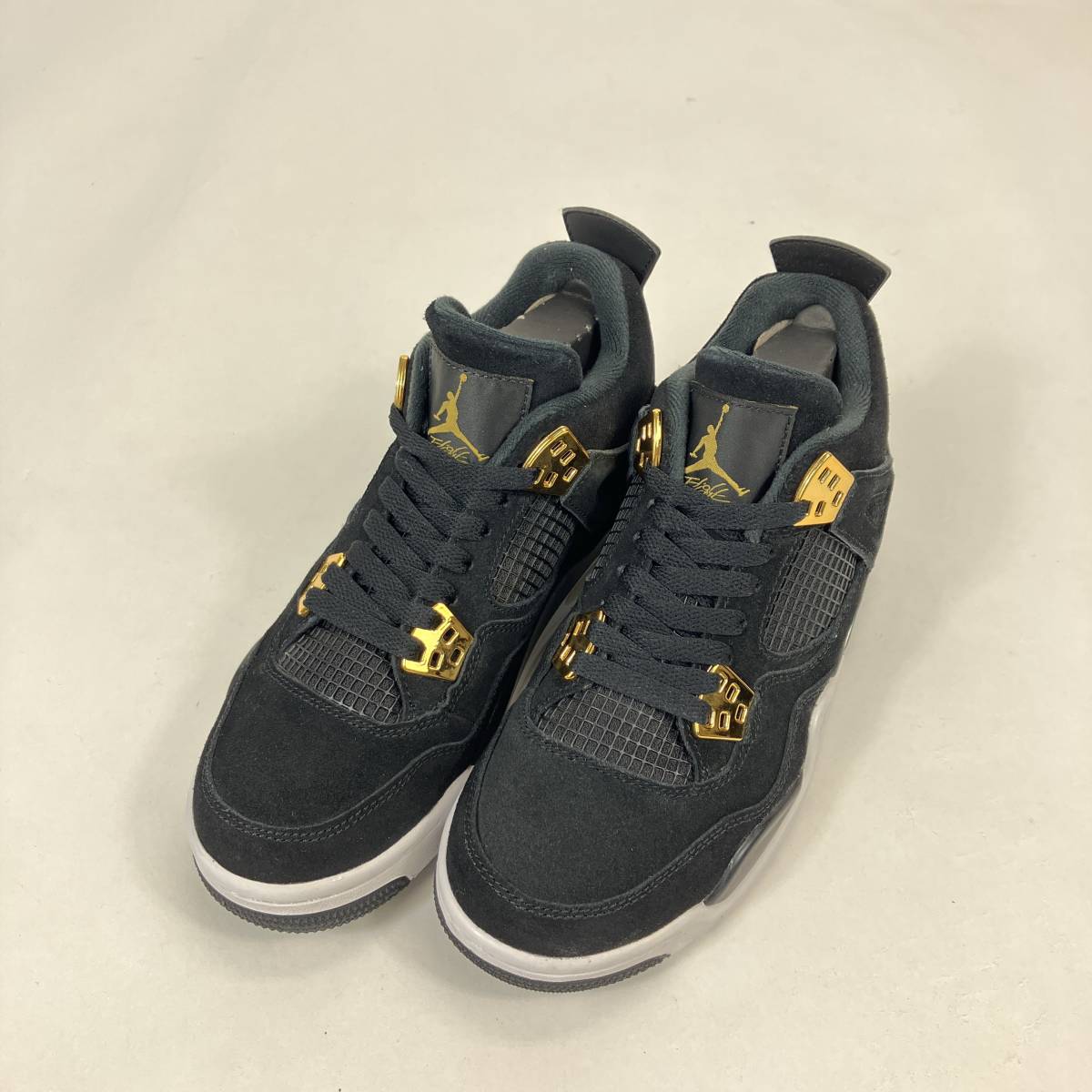 日本最大の AIR ジョーダン4 ナイキ NIKE JORDAN ブラックゴールド 黒