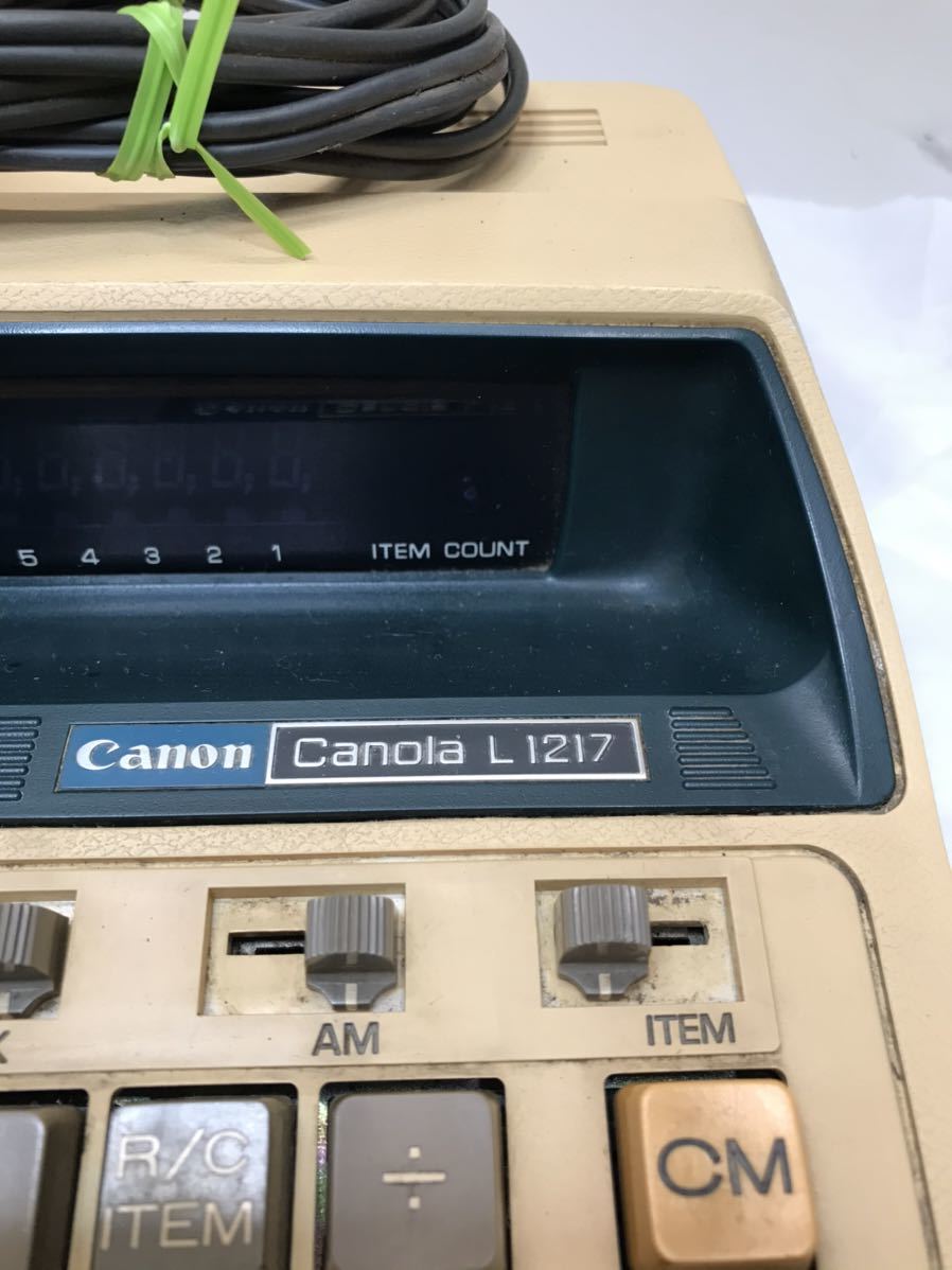 Z80 Canon キャノン Canola キャノーラ L1217 卓上電子計算機 動作品