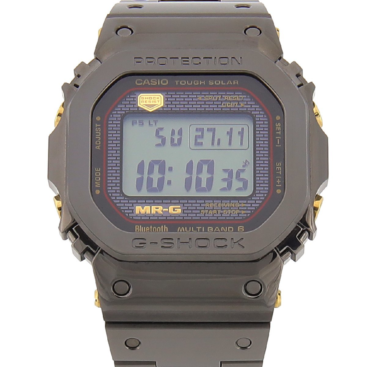 【半年間保証】CASIO カシオ G-SHOCK MRG-B5000 MRG-B5000B-1JR チタン×コバルトクロム合金 ブラック ソーラー電波 デジタル 腕時計_画像1