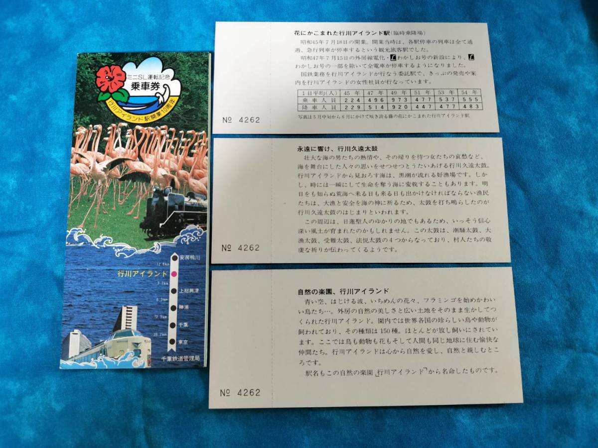 ⑧2・昭和55年・国鉄・JR《行川アイランド駅開業10周年記念》乗車券_画像2