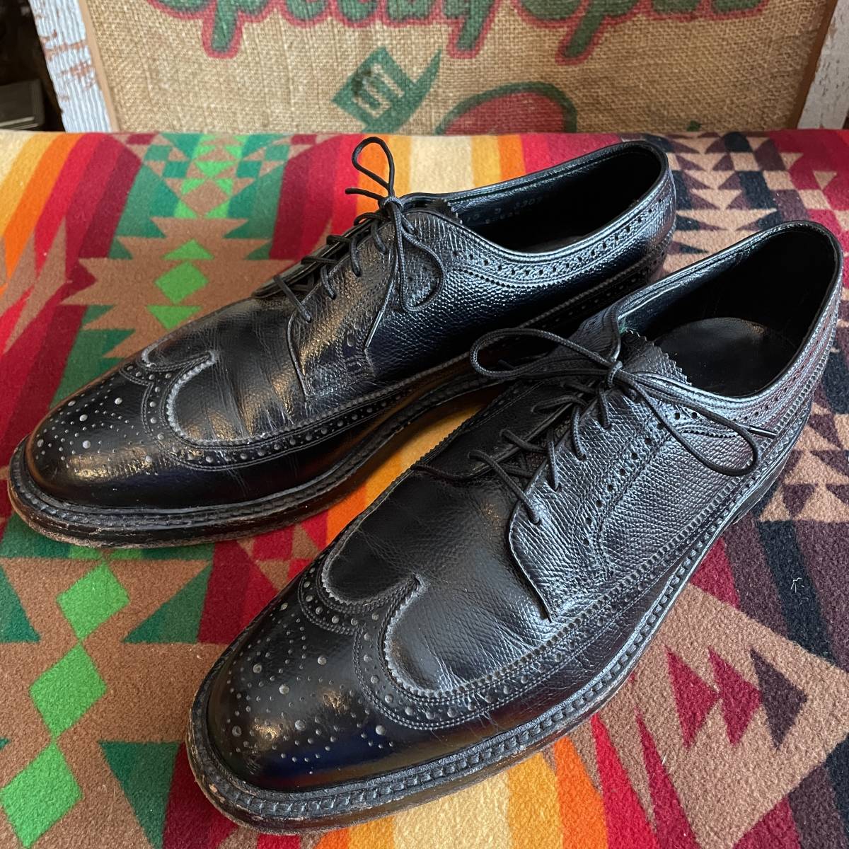 週間売れ筋 希少品!ケンムーアFlorsheim 10D革靴レザーシューズ28cm
