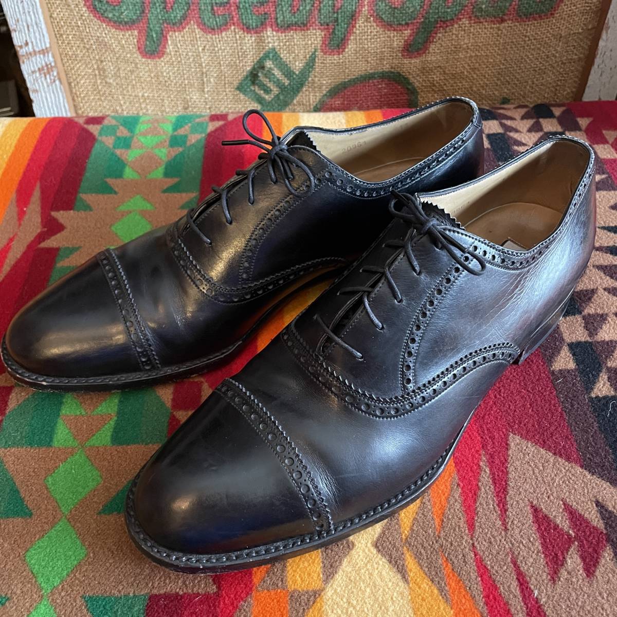 最新発見 希少品！美品Florsheim フローシャムCustom レザーシューズ