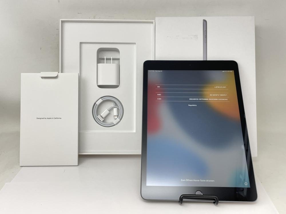 【公式】 F21【新品同様】 iPad 第9世代 64GB Apple 国内版SIM フリー スペースグレイ iPad本体