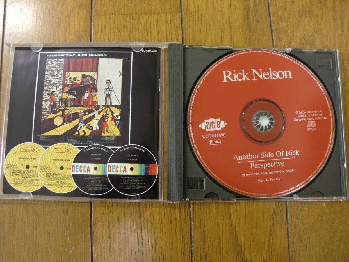 【CD】RICK NELSON / ANOTHER SIDE OF RICK + PERSPECTIVE 2in1 ACE CDCHD690 サイケ・ポップの画像2