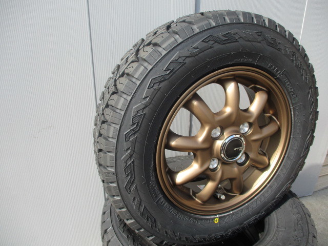 新品4本セット■トーヨーオープンカントリーR/T■145/80R12■JP STYLE Bany(マットブロンズ)ホイール■エブリーNバンピクシスクリッパー等_画像7