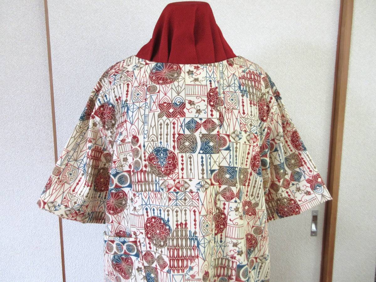  кимоно переделка туника геометрический рисунок ручная работа 
