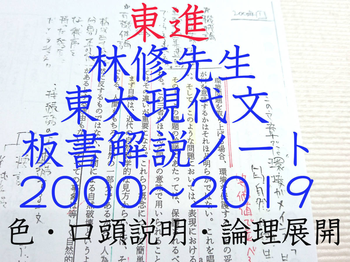 売れ筋商品 東進 林修先生 東大現代文2010～2019年 板書解説 東大