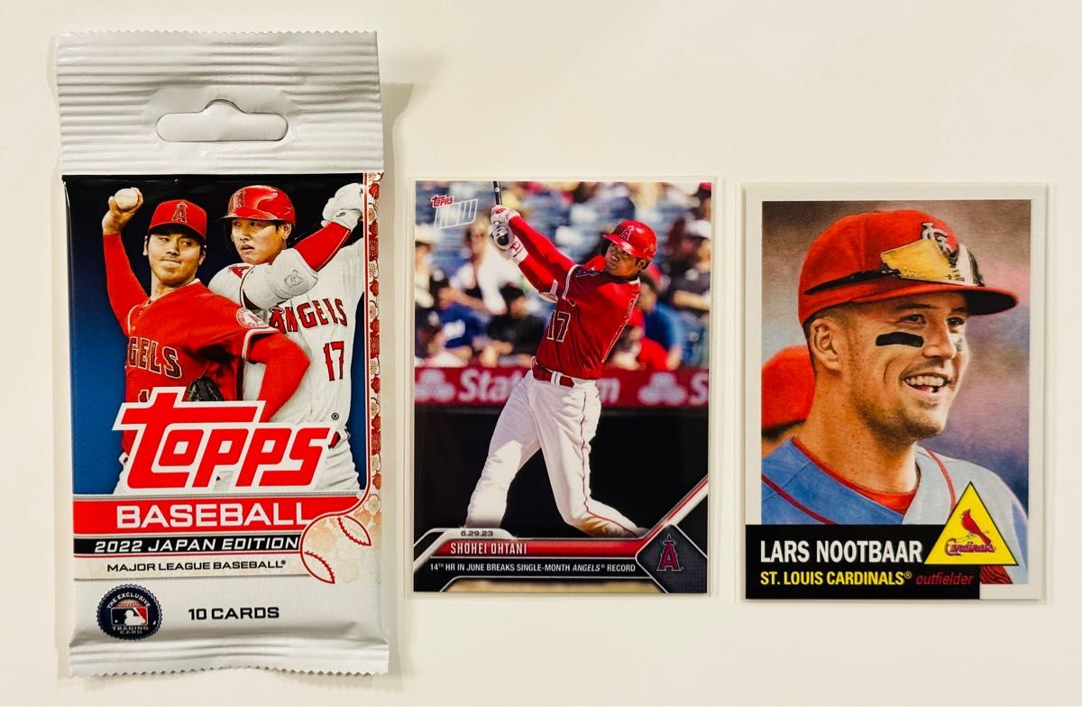 数量限定大セール中【大谷 可能性あり】Topps 1パック＋大谷他カード2枚セット