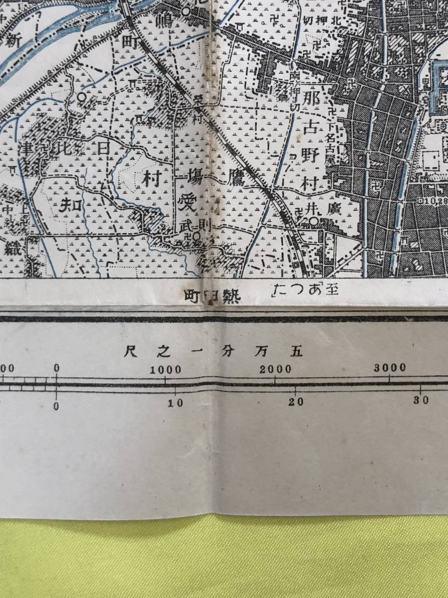 レCH473p●【古地図】 愛知県 名古屋市 明治40年/5万分の1/河川/池/戦前/レトロ_画像3