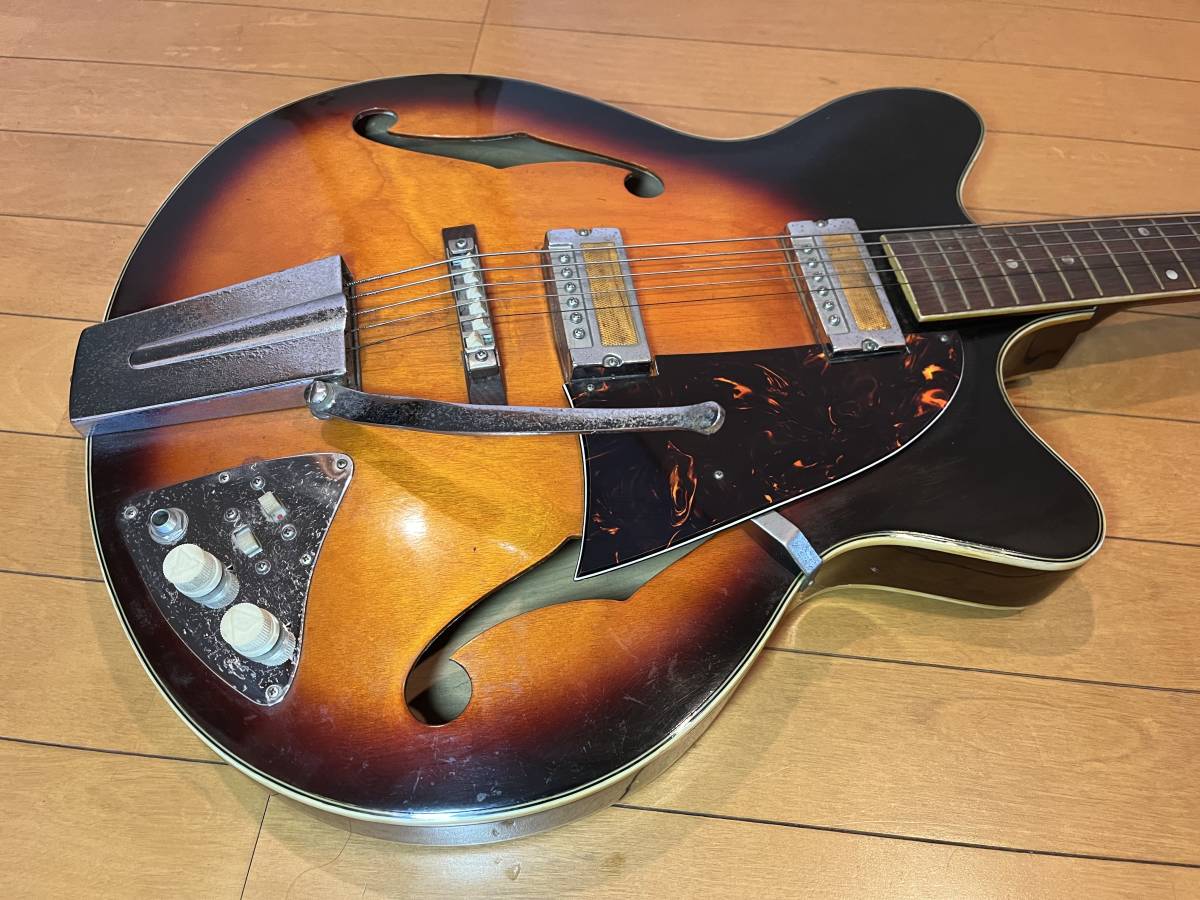 Yahoo!オークション - 【GUYATONE】グヤトーン セミアコ 60's Yahoo!オークション - 【GUYATONE】グヤトーン セミアコ 60's