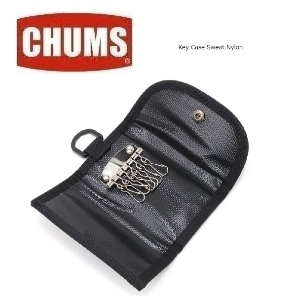 CHUMS チャムス キーケース スウェットナイロン ブラック CH60-3616　キーケース　キーホルダー　アウトドア