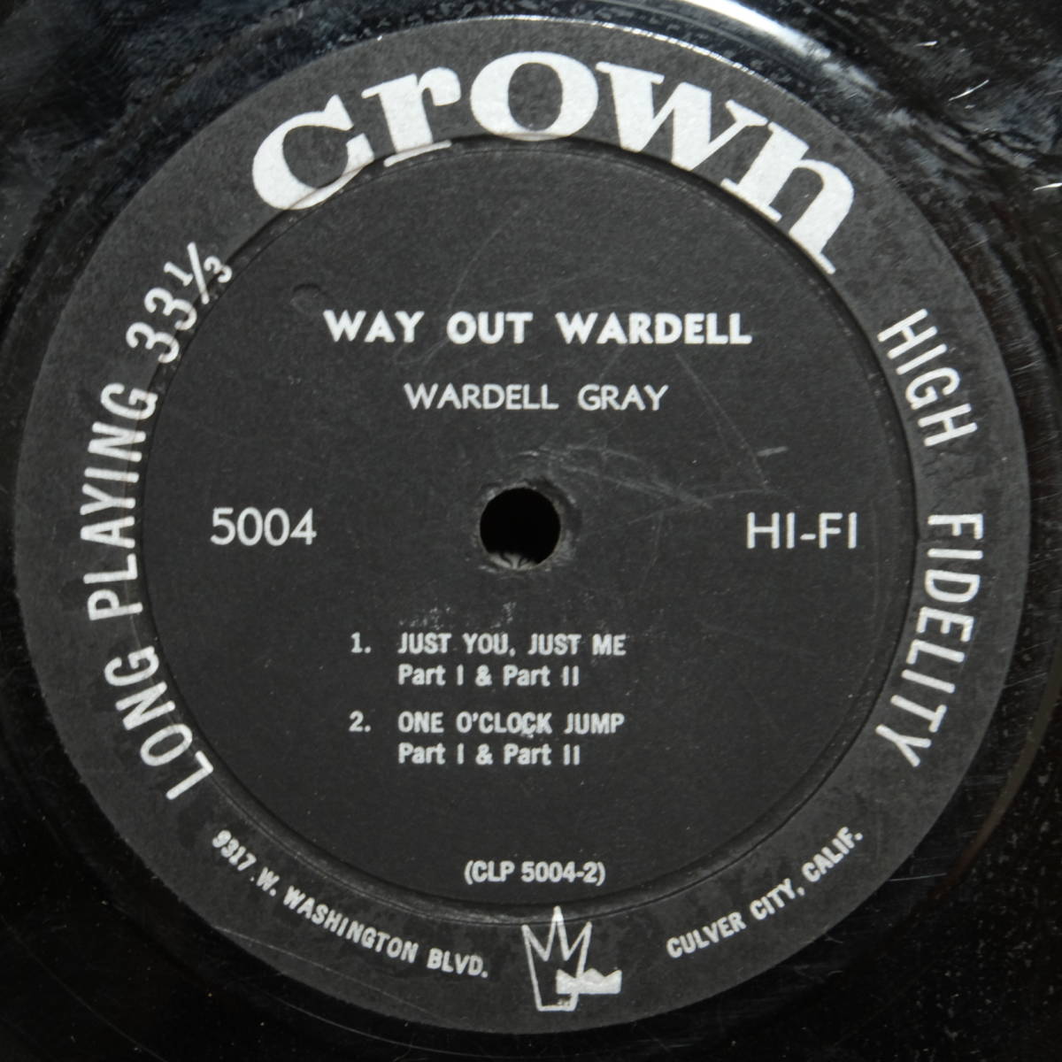 Crown【 CLP 5004 : Way Out Wardell 】DG / Wardell Gray_画像3