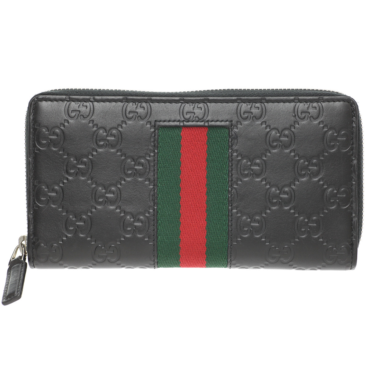 グッチ GUCCI グッチシマ　ニューウェブ ラウンドファスナー長財布 408831