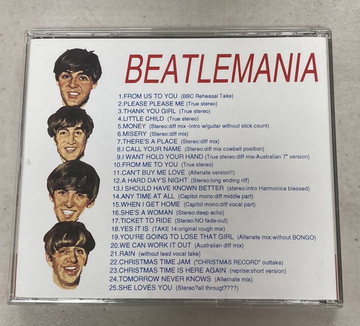 ｍ203 THE BEATLES BEATLEMANIA ザ・ビートルズ ビートルマニア CD FAB-001の画像2