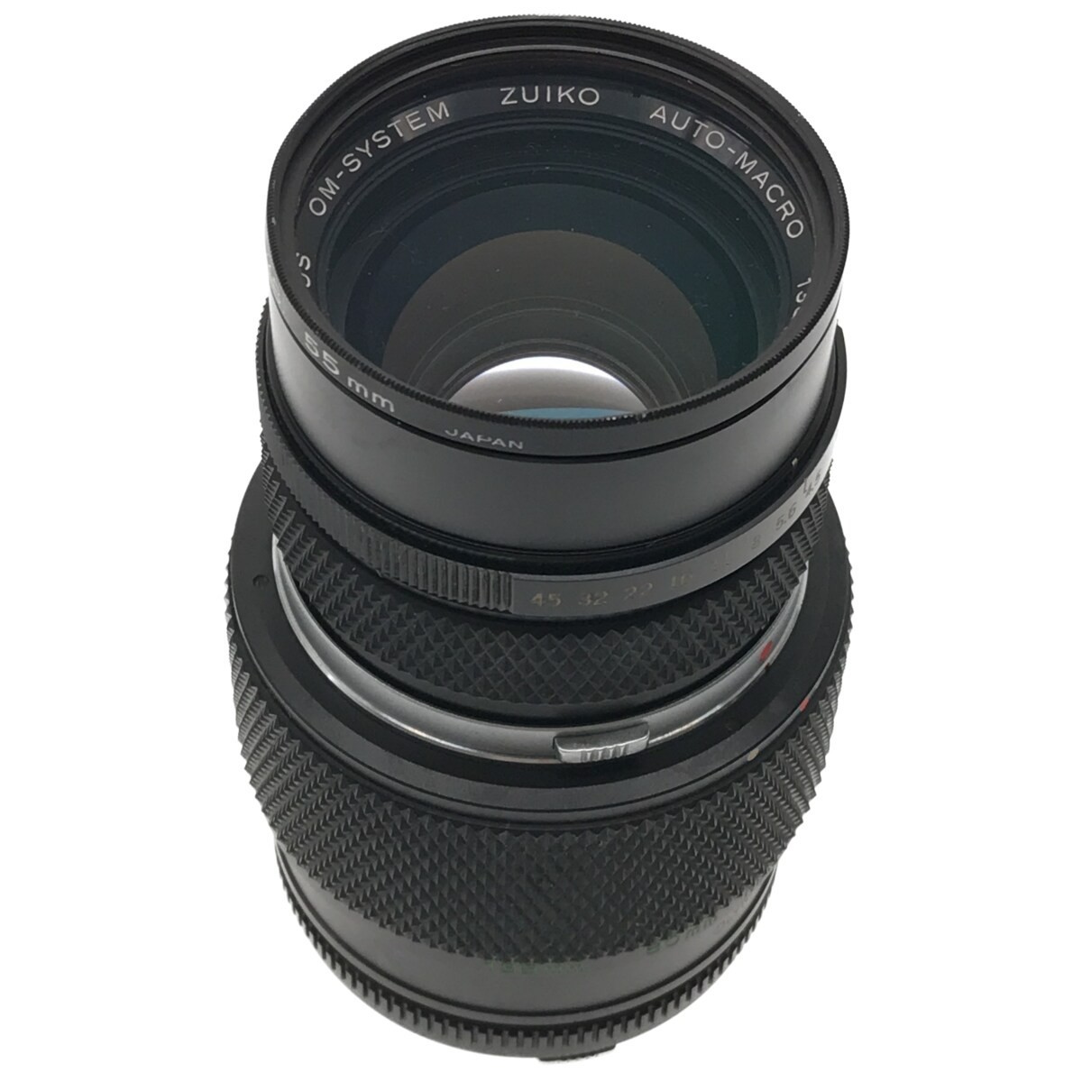 【完動品】OLYMPUS OM-SYSTEM ZUIKO AUTO-MACRO 135mm F4.5 オリンパス MFレンズ オートマクロ エクステンションチューブ 65-116付き C3656_画像5