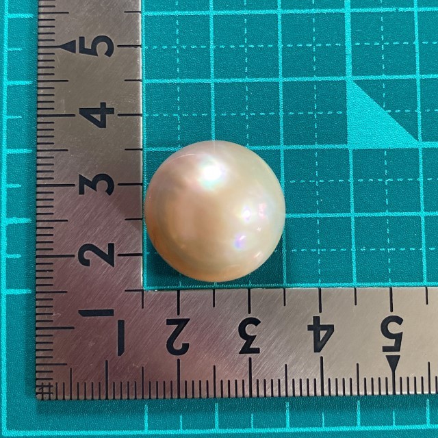 【大粒】マベパール 26.4ct 5.28g / 径19.5mm 高さ12.8mm / ルース 裸石 真珠 Mabe Pearl Jewelry 半円真珠 A733_画像2