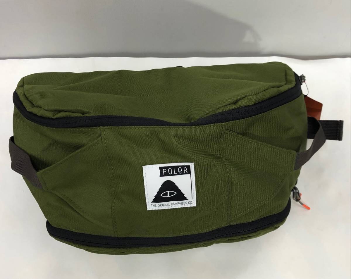 最先端 POLeR(ポーラー)『HIP N BINDLE BAG』OLIVE ウエストバッグ 最先端 POLeR(ポーラー)『HIP N BINDLE BAG』OLIVE ウエストバッグ