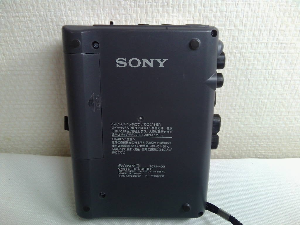 SONY кассета магнитофон TCM-400 корпус только * исправно работающий товар 