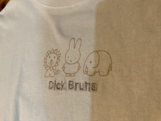 新品即決送料無料♪Dick Brunaディックブルーナmiffyミッフィーアニマルワイド半袖TシャツMサイズ淡白綿100%シンプル