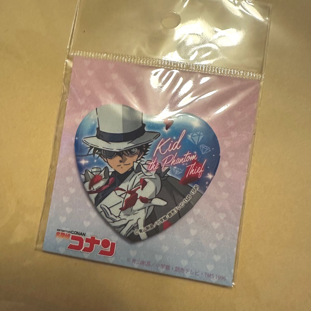 怪盗キッド 缶バッジ コナンプラザ ハート缶バッジ