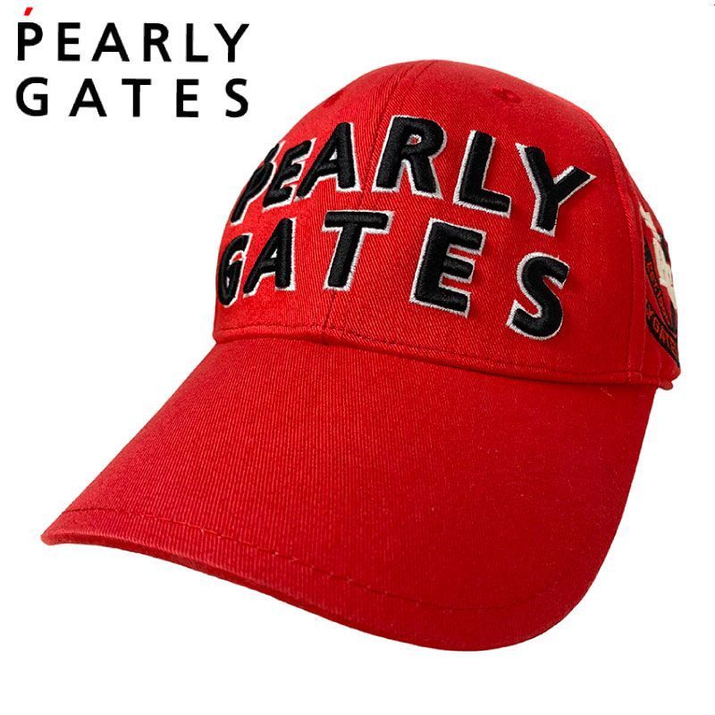 【福袋セール】 GATES PEARLY パーリーゲイツ 2308-CB-1431 FR レッド キャップ パーリーゲイツ