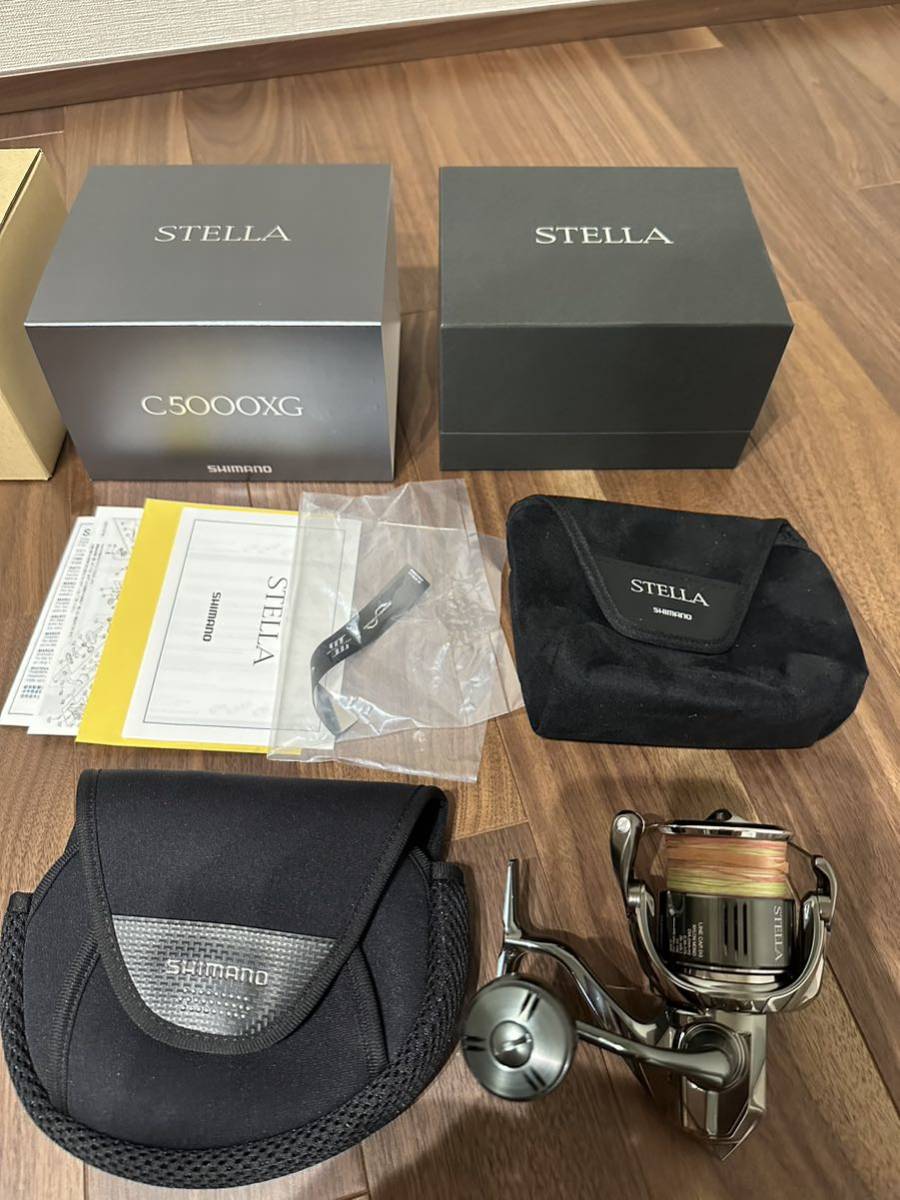 数回使用 SHIMANO 22 STELLA C5000XG シマノ 22ステラ 付属品有 数回使用 SHIMANO 22 STELLA C5000XG シマノ 22ステラ 付属品有