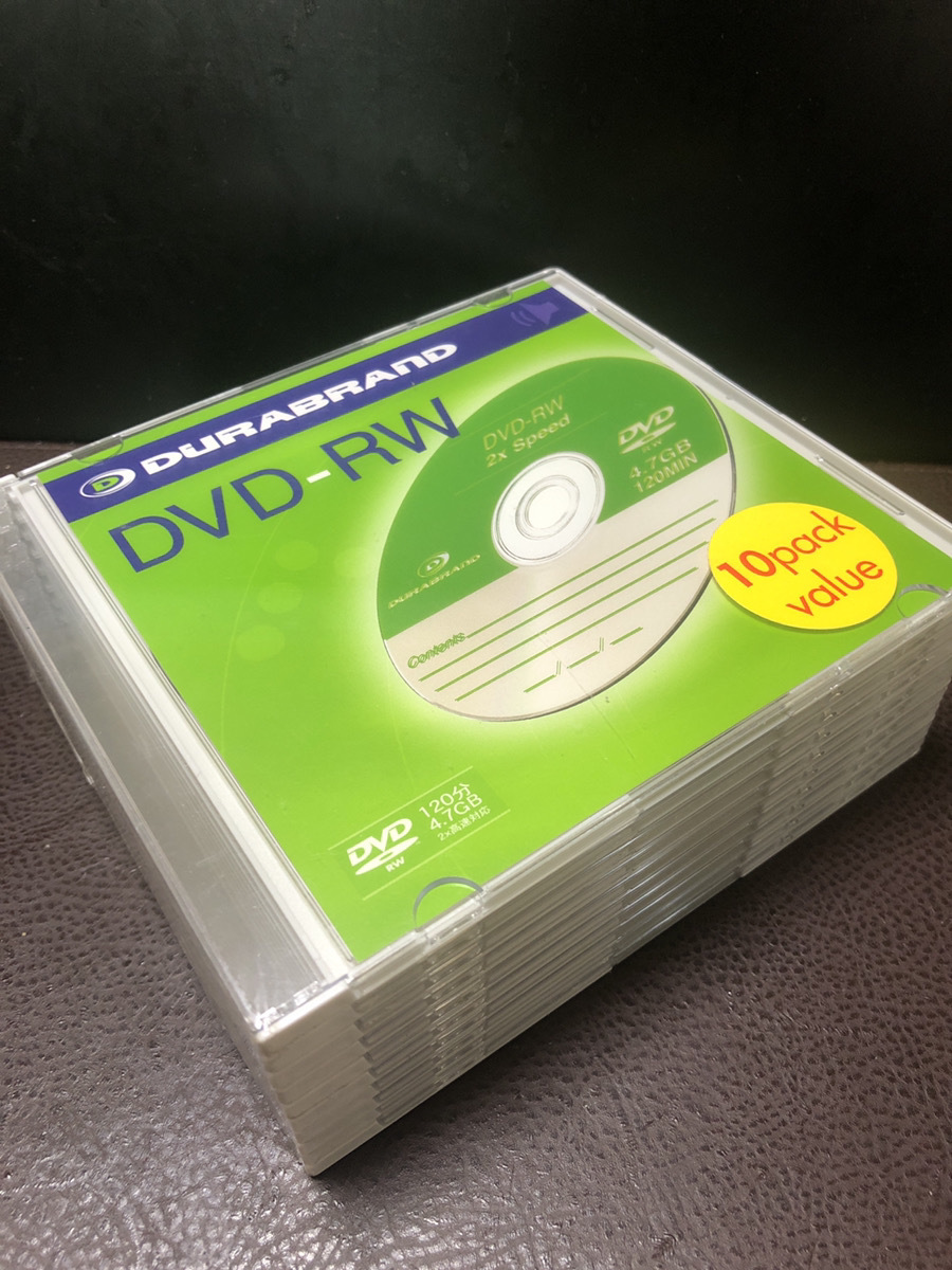 【DVD-RW 10pack value】新品未開封120分 4.7GB ビデオレコーダー【23/08 RD1】の画像1