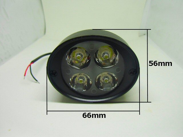 12V/24V 兼用 汎用 防水 バイク LED ヘッドライト フォグランプ 補助灯 ステー 角度調節可能 ミラーブラケット 2個/左右 デイライト C_画像4