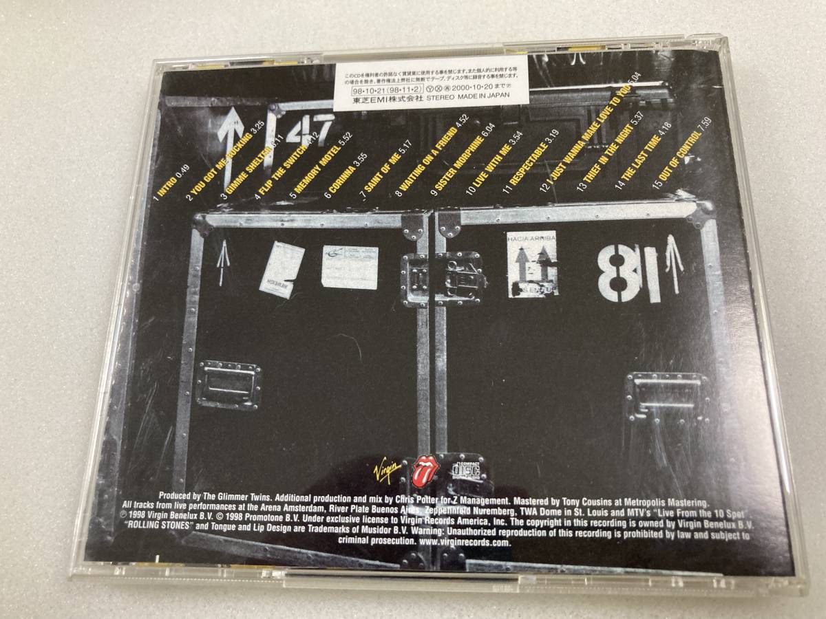 Q-216 中古　CD 　ローリングストーンズ　NO SECURITY LIVE_画像2