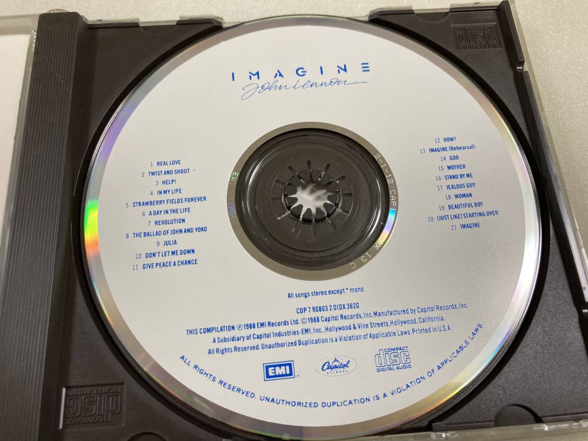 Q-208 中古　CD 　ジョン・レノン　IMAGINE_画像3