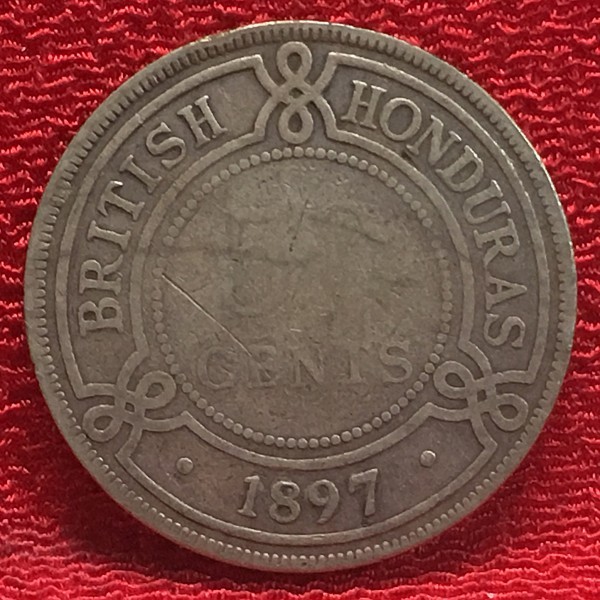 [Eco head office ]1897 Fifty Cents from British Honduras 50 cent britain . ho njulas silver coin old coin antique silver coin [w-y5]