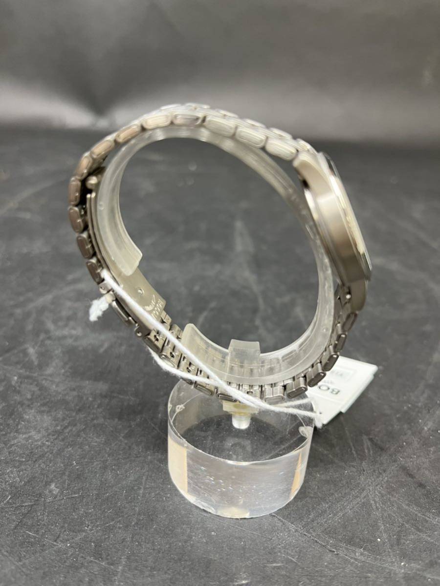 BocciaTitanium ボッチアチタニウム クォーツ腕時計 メタル 3258-02 ホワイト×シルバー シンプルの画像5
