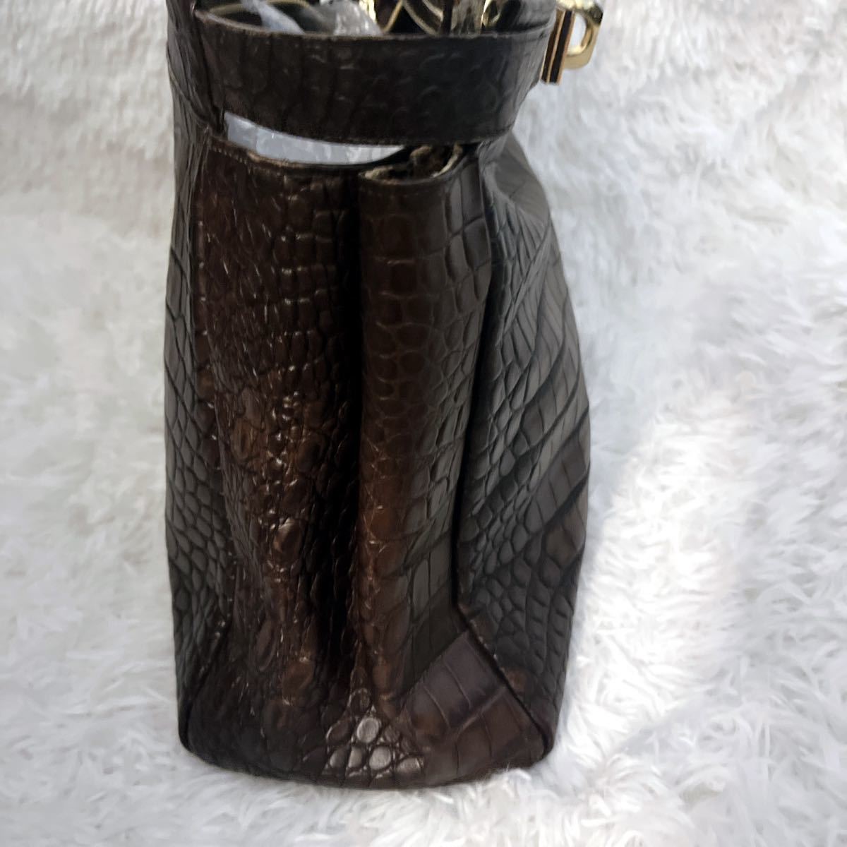 LEATHER JEWELS レザージュエルズ ハンドバッグ メルディアナ型押し