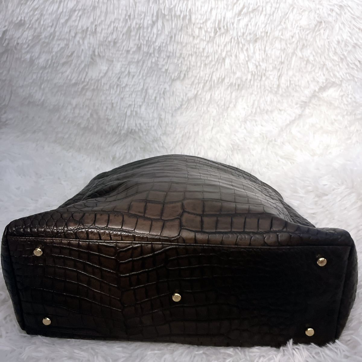 LEATHER JEWELS レザージュエルズ ハンドバッグ メルディアナ型押し