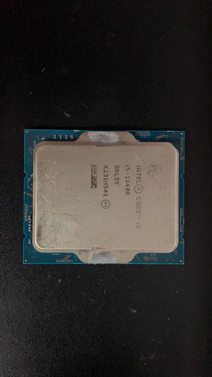売り切れ必至！ Intel I5 12400 LGA 1700 中古分解品 BIOS起動確認 社内管理番号A23 Core i5