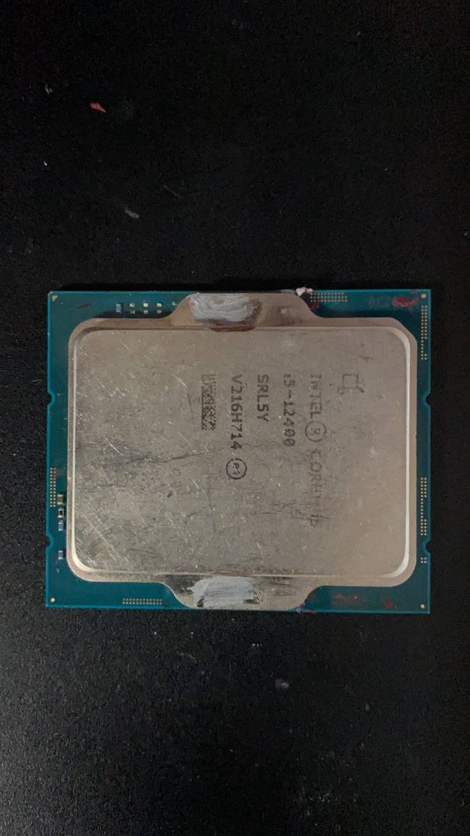 Intel I5 12400 LGA 1700 中古分解品 BIOS起動確認 社内管理番号A31