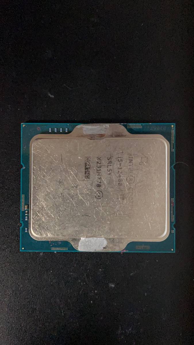 Intel I5 12400 LGA 1700 分解品 BIOS起動確認 社内管理番号A45