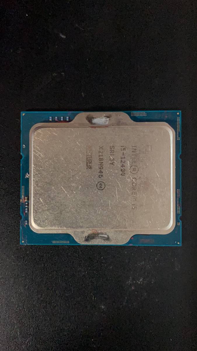 Intel I5 12400 LGA 1700 分解品 BIOS起動確認 社内管理番号A29