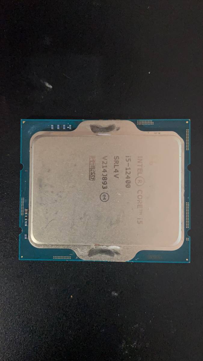 新品即決 Intel I5 12400 LGA 1700 中古分解品 BIOS起動確認 社内管理