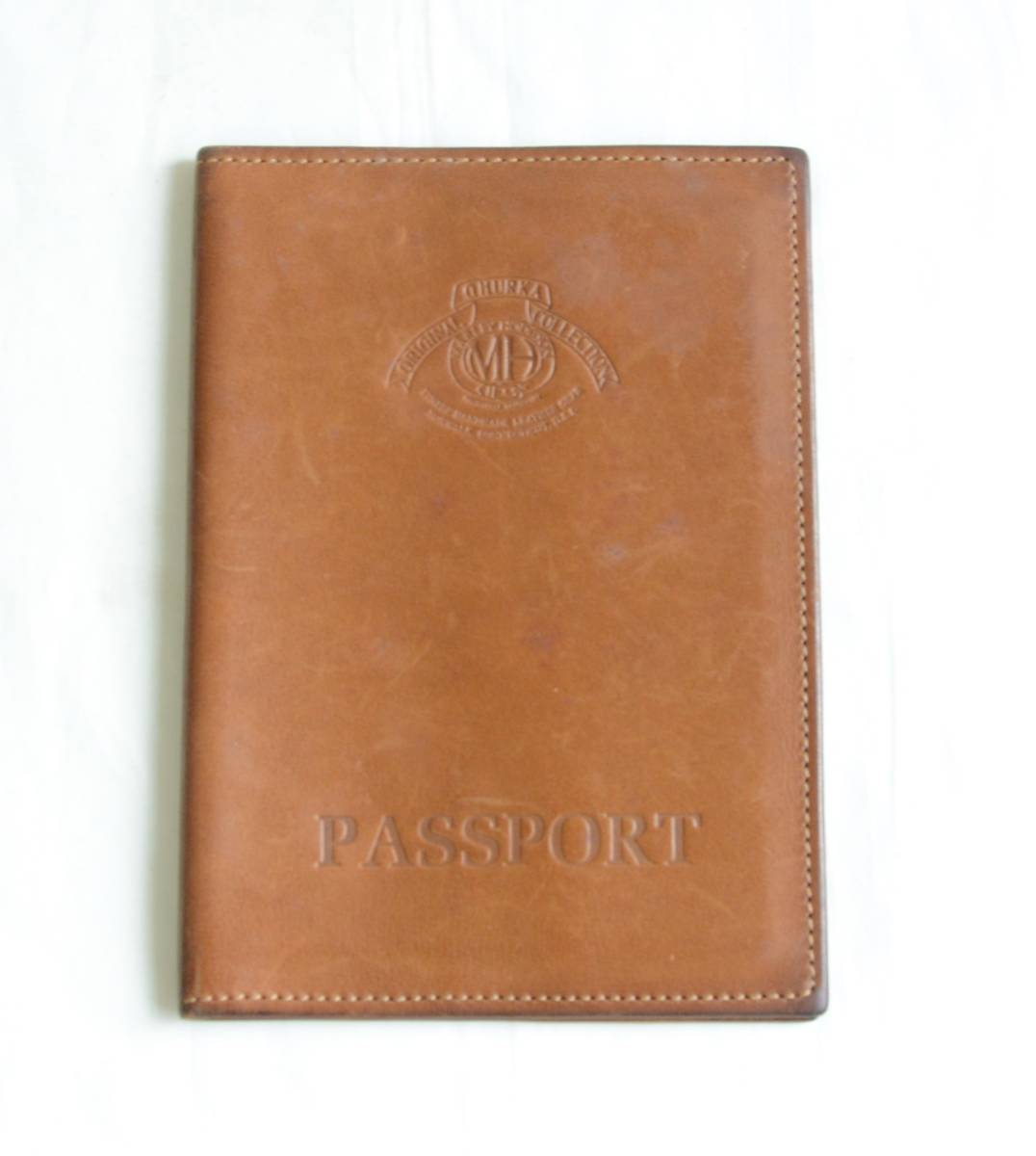 g LUKA GHURKA MH stamp leather passport case box attaching 
