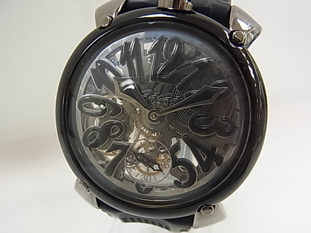 注目のブランド ガガミラノ GaGaMILANO マヌアーレ 6092 【中古