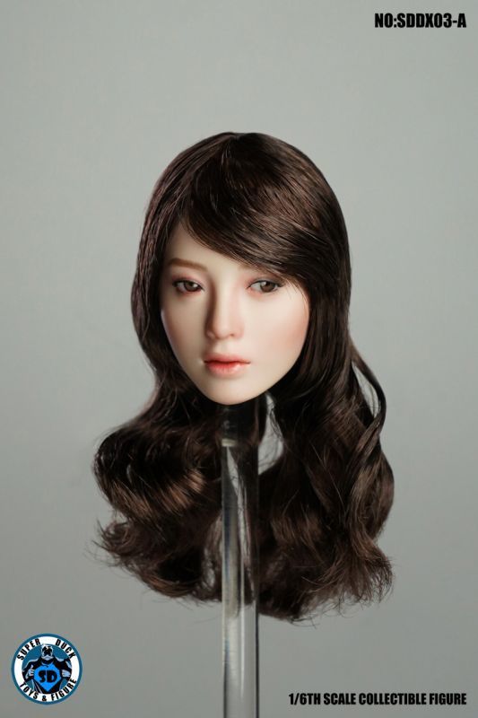 Super Duck 1/6 Asian woman eye lamp moveable girl head SDDX03A