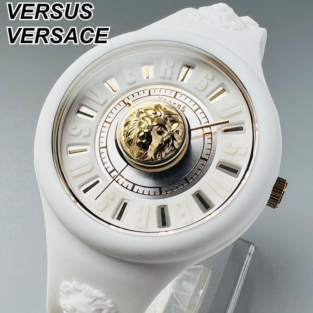 新品 VERSUS VERSACE ヴェルサーチ レディース 腕時計 白/金-