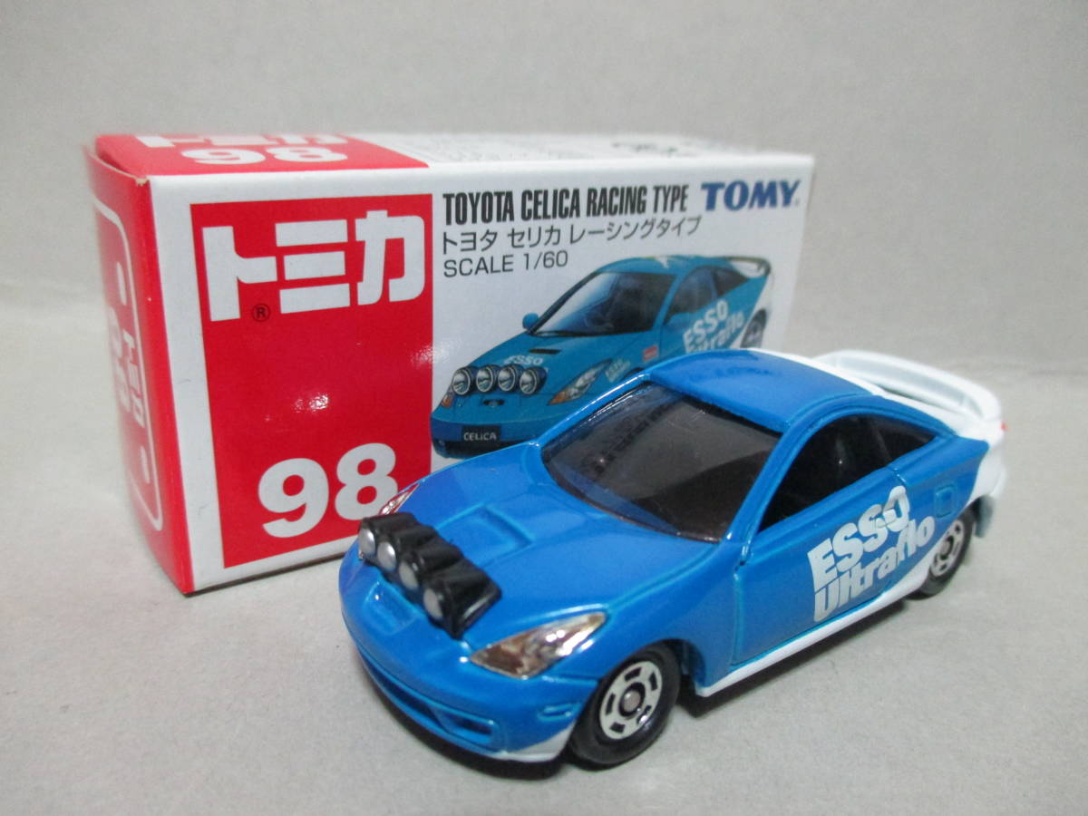 トミカ 赤箱 98-4 トヨタ セリカ レーシングタイプ TOYOTA Celica 7代目 ラリーカー T230型 未展示品 中国製 絶版品 TOMY ミニカー_画像3