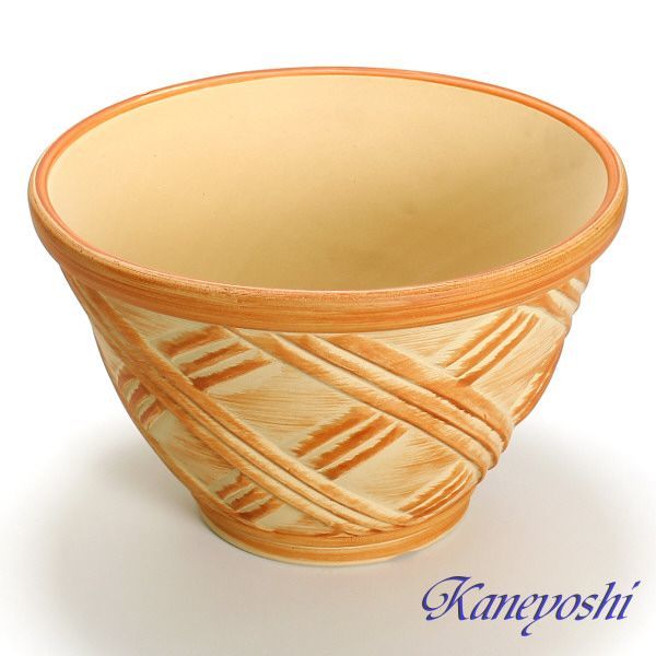  plant pot stylish cheap ceramics size 31cm flower Cross 10 number orange interior outdoors brick color 