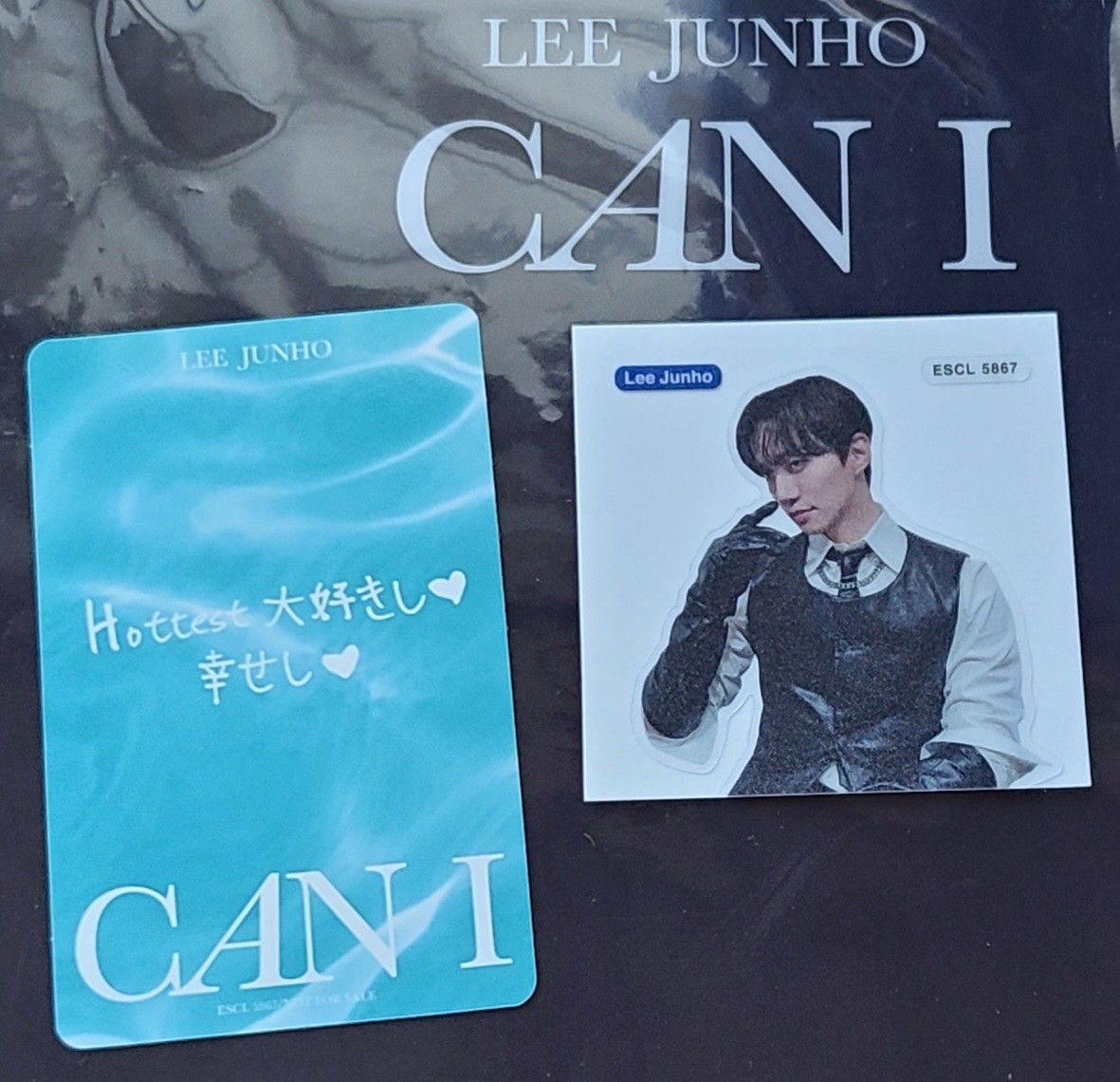 2PM ジュノ LEE JUNHO [ CAN I ] CD付属品 トレカ&シールセット_画像2