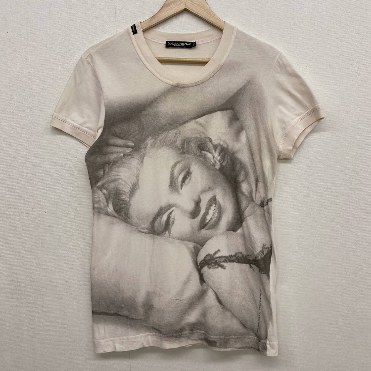 名作 DOLCE&GABBANA マリリンモンロー Tシャツ イタリア製 メンズ 46サイズ ドルチェ&ガッバーナ ドルガバ D&G Marilyn Monroe 3060195