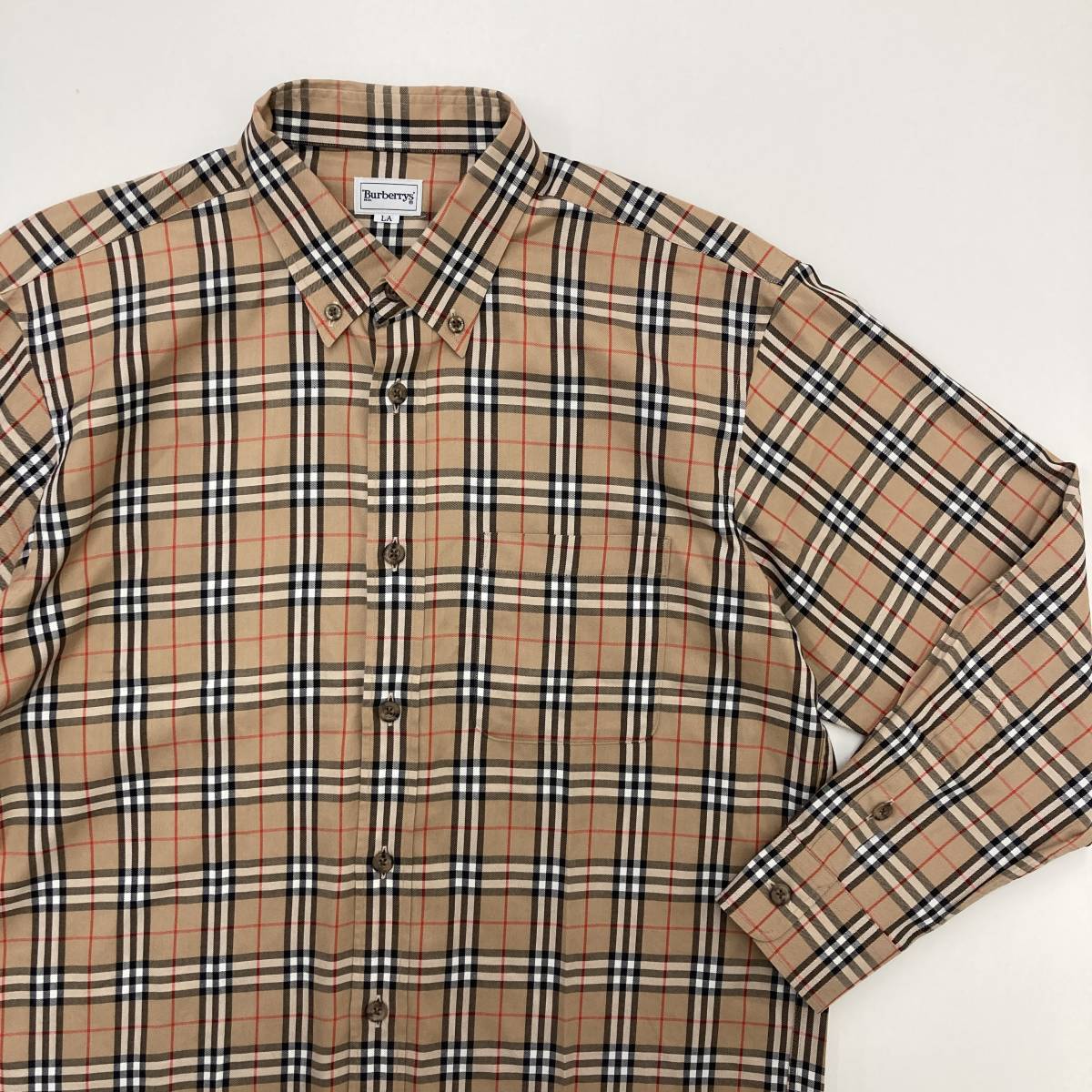 90s】BURBERRY オールドバーバリー ノバチェック ヴィンテージ L-